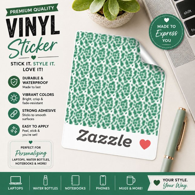 Emerald Artisan Luxury Pattern Design Sticker (Creator Uploaded)