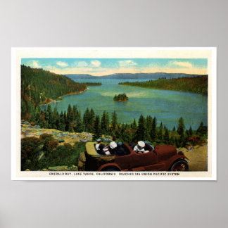 Emerald Bay, Lake Tahoe 1920's Poster