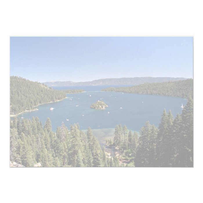 Emerald Bay, Lake Tahoe, California, USA Personalized Invite