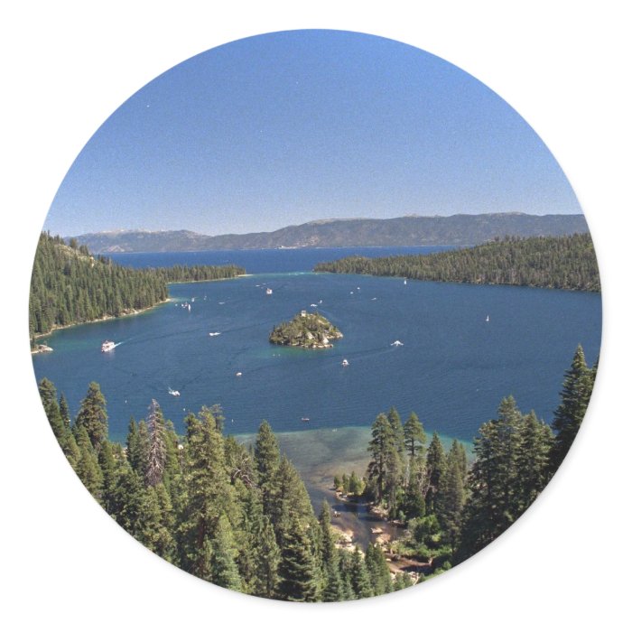 Emerald Bay, Lake Tahoe, California, USA Stickers