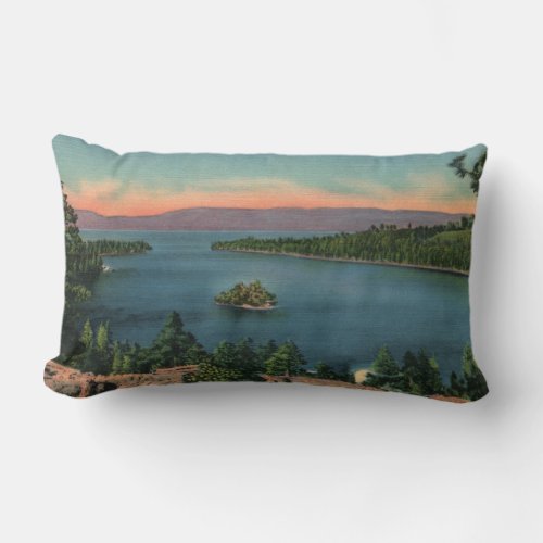 Emerald Bay _ Lake Tahoe Lumbar Pillow