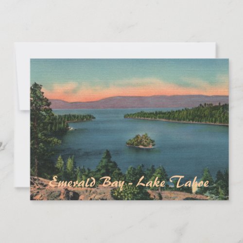 Emerald Bay _ Lake Tahoe Party Invitation