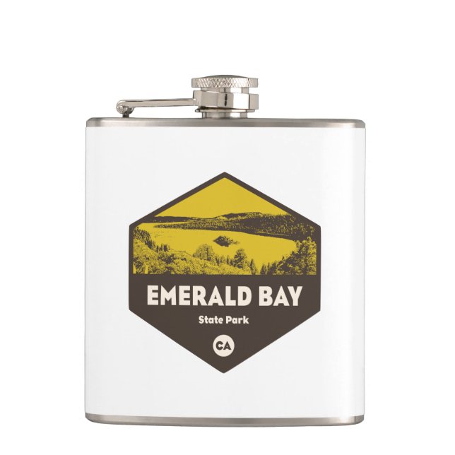 Emerald Bay State Park, California Flask (Front)