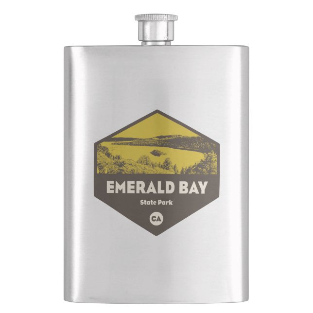 Emerald Bay State Park, California Flask (Front)