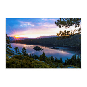 Emerald Bay Sunrise Acrylic Wall Art