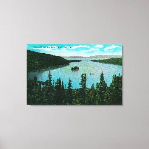 Emerald Bay View on Lake TahoeLake Tahoe CA Canvas Print