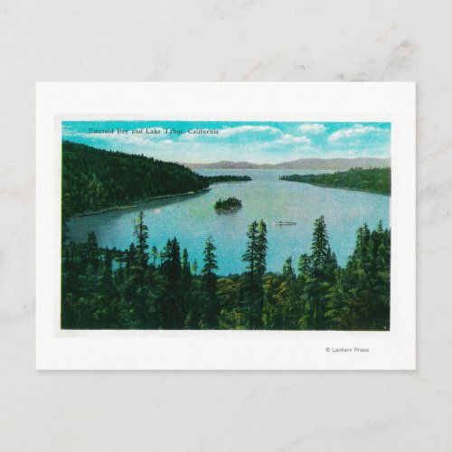 Emerald Bay View on Lake TahoeLake Tahoe CA Postcard