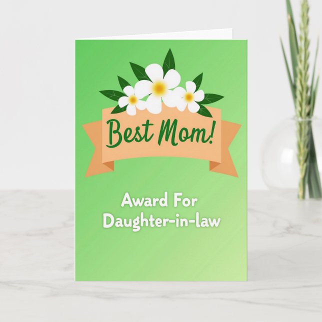 Emerald Best Daughter Card (Front)