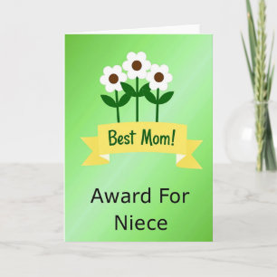 Emerald Best Mom Illustration Card