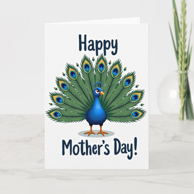 Emerald Bird Mothers Day Card (Front)
