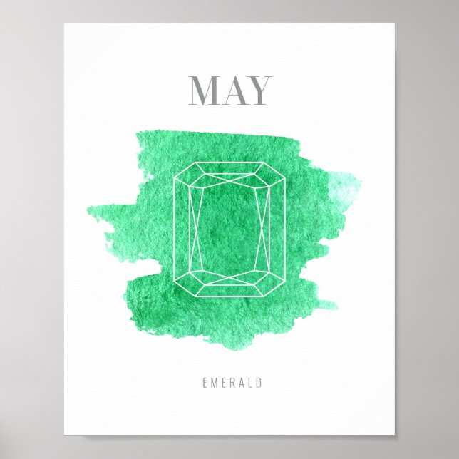Emerald Birthstone Poster (Front)