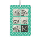 Emerald & Black Instagram 5 Photo Collage Monogram