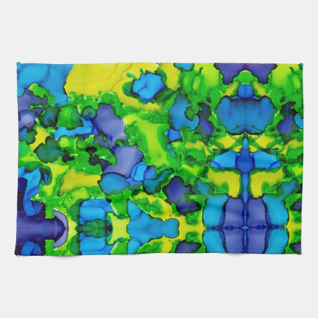 Emerald Bliss Kitchen Towel (Horizontal)
