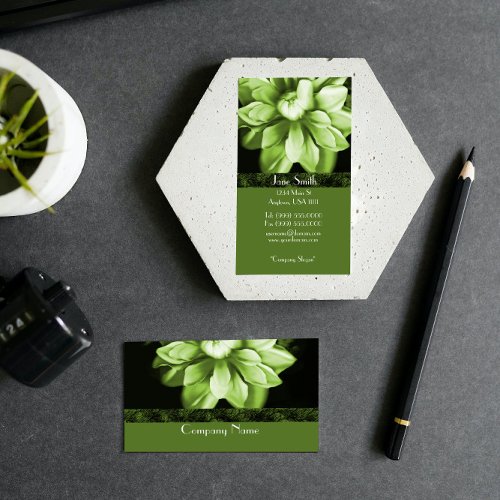 Emerald Bloom Business Card