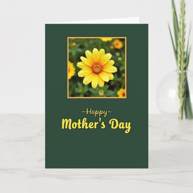 Emerald Bloom Floral Card (Front)