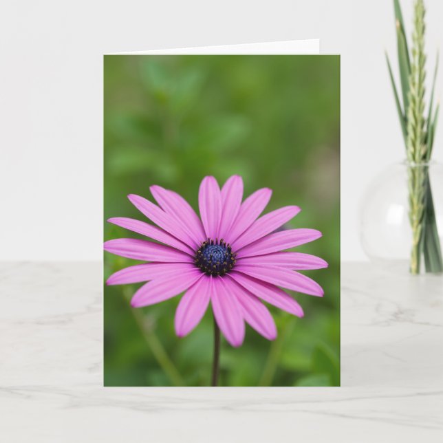 Emerald Bloom Flower Card (Front)