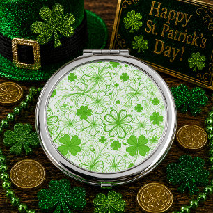 Emerald Breeze Compact Mirror