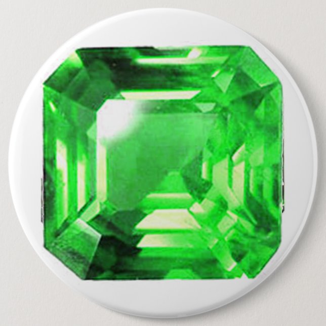 Emerald, Bright Green Button (Front)