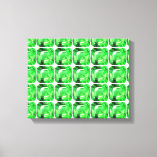 Emerald, Bright Green Canvas Print