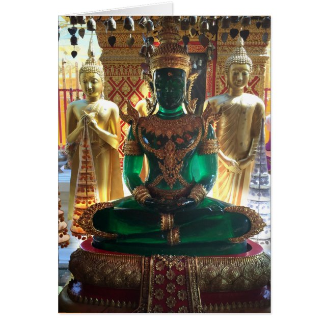 Emerald Buddha, Wat Doi Suthep, Chiang Mai Cards (Front)