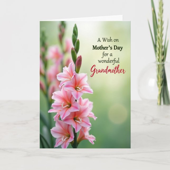 Emerald Buds Mothers Day Card (Front)