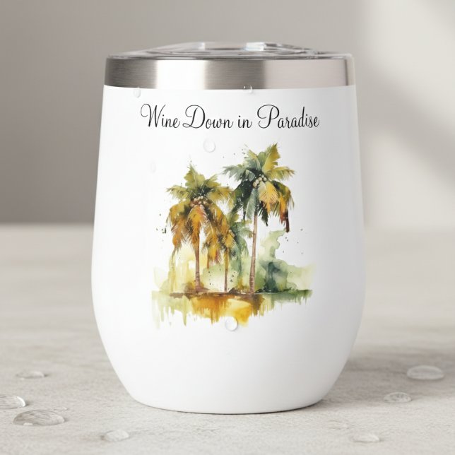 Emerald Canopy, custom Thermal Wine Tumbler (Creator Uploaded)