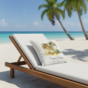 Emerald Canopy, custom Throw Pillow