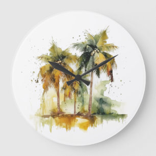 Emerald Canopy Large Clock