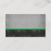 Emerald Celtic Cross Green and Black Place Card (Back)
