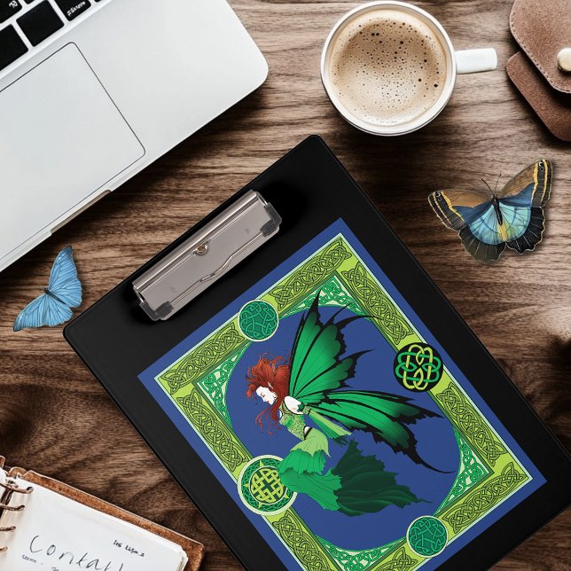 Emerald Celtic Fairy Green Wings Fantasy Clipboard (Creator Uploaded)