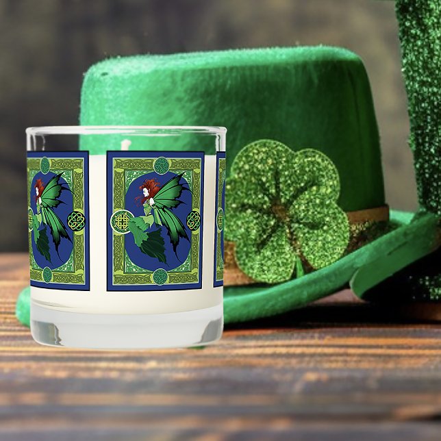 Emerald Celtic Fairy Green Wings Fantasy Scented Candle (Creator Uploaded)