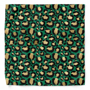 Emerald Cheetah Print   Bandana