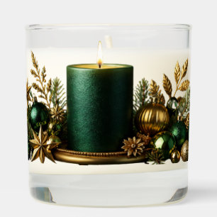 Emerald Christmas Candle Label