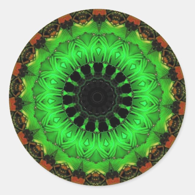 emerald circle Sticker (Front)
