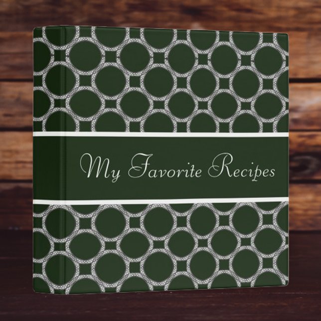 Emerald Circles Recipe Book Binder (Emerald Circles Recipe Book Binder)