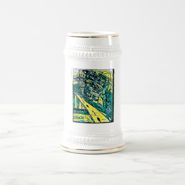 EMERALD CITY DRAWING BEER STEIN (Center)