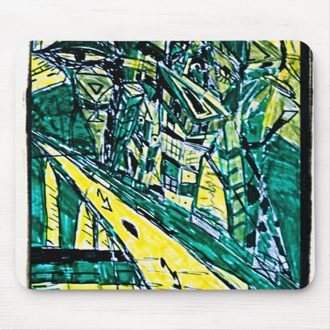 EMERALD CITY DRAWING MOUSE PAD (Front)