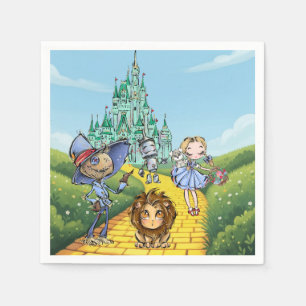 Emerald City Fantasy Birthday Yellow Brick Road Napkins