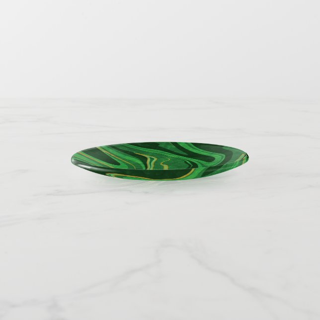 Emerald City Marble Trinket Tray (Angled)