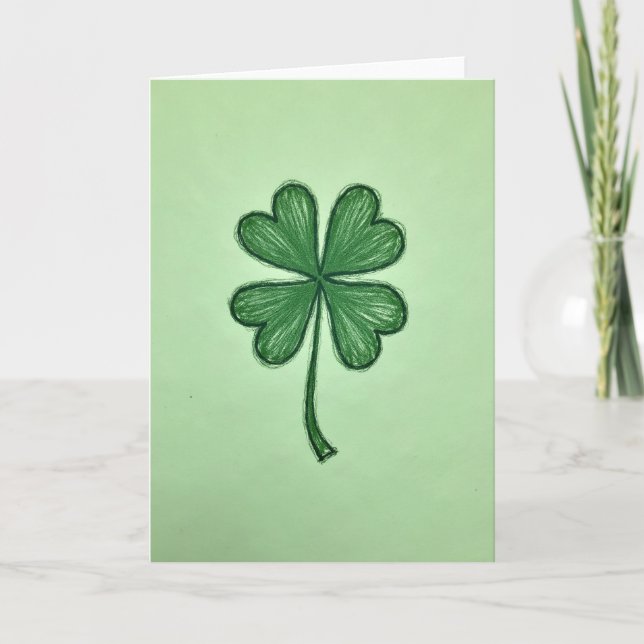 Emerald Clover Texture Card (Front)