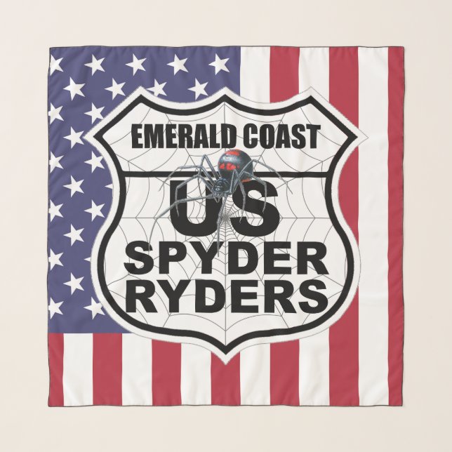 Emerald Coast Chapter - Scarf USA Flag (Front)