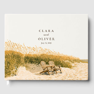 Emerald Coast Sea Oats Shoreline Chairs Wedding Guest Book