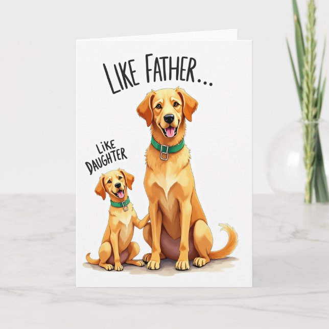 Emerald Collar Fathers Day Card (Front)