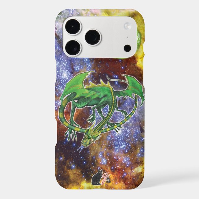 Emerald Cosmic Dragon Case-Mate iPhone Case (Back)