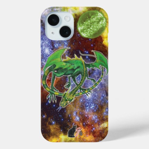 Emerald Cosmic Dragon Case_Mate iPhone Case