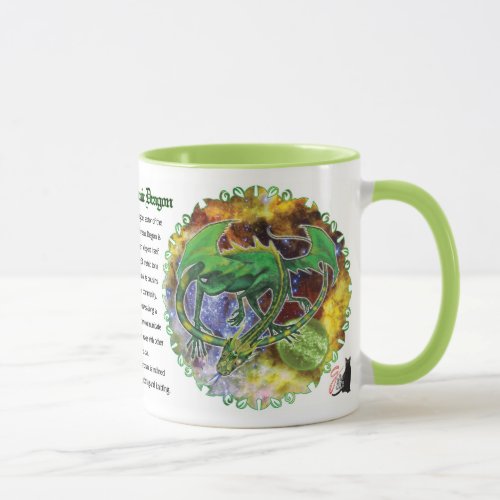 Emerald Cosmic Dragon Mug