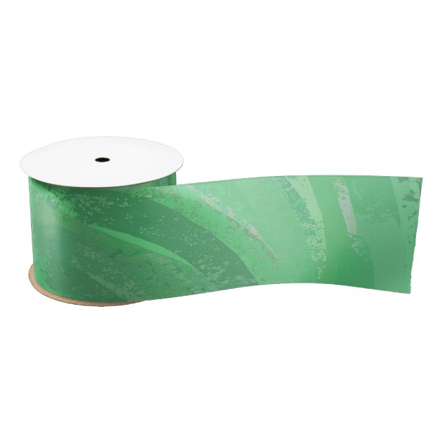 Emerald Cream Satin Ribbon (Spool)
