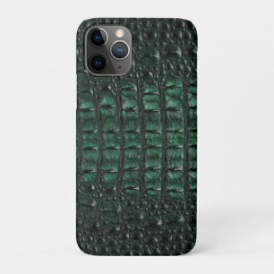 Emerald Crocodile Leather Luxury Exotic  Skin iPhone 11 Pro Case