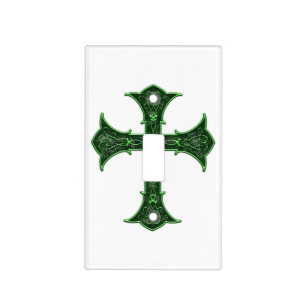 Emerald Cross Light Switch Cover