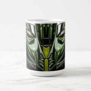 Emerald Cyber Mask Coffee Mug